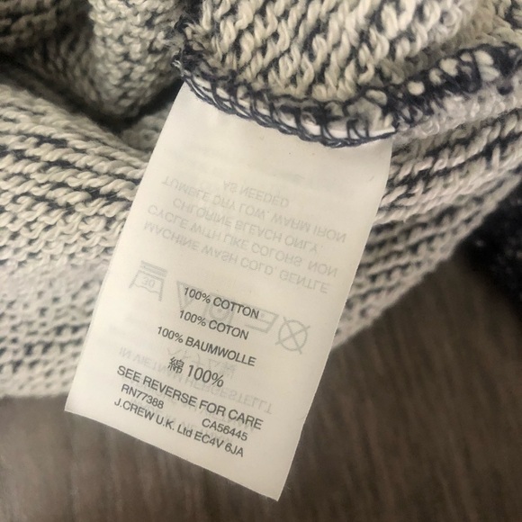J Crew twist front sweatshirt blue xs - Picture 6 of 7